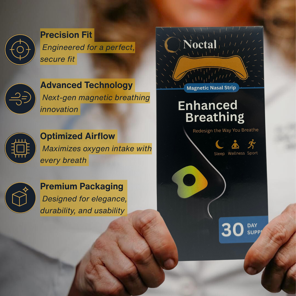 Noctal Magnetic Nasal Strips