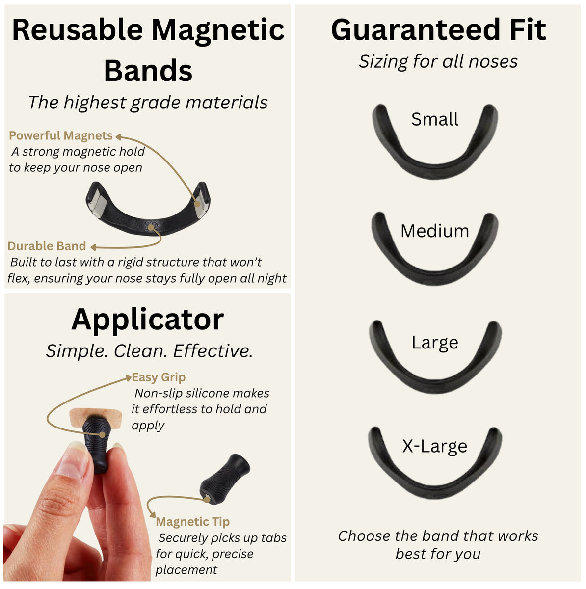 Noctal Magnetic Nasal Strips