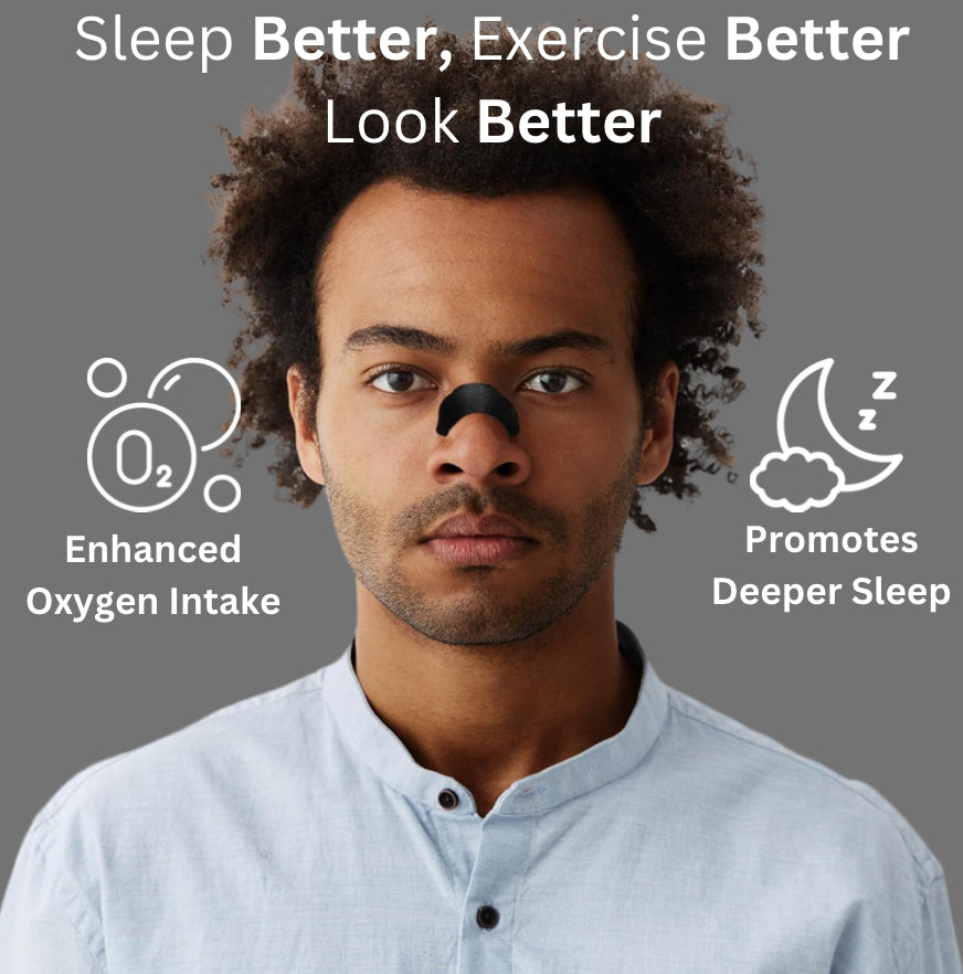 Noctal Premium Black Nasal Strips, Extra Strength
