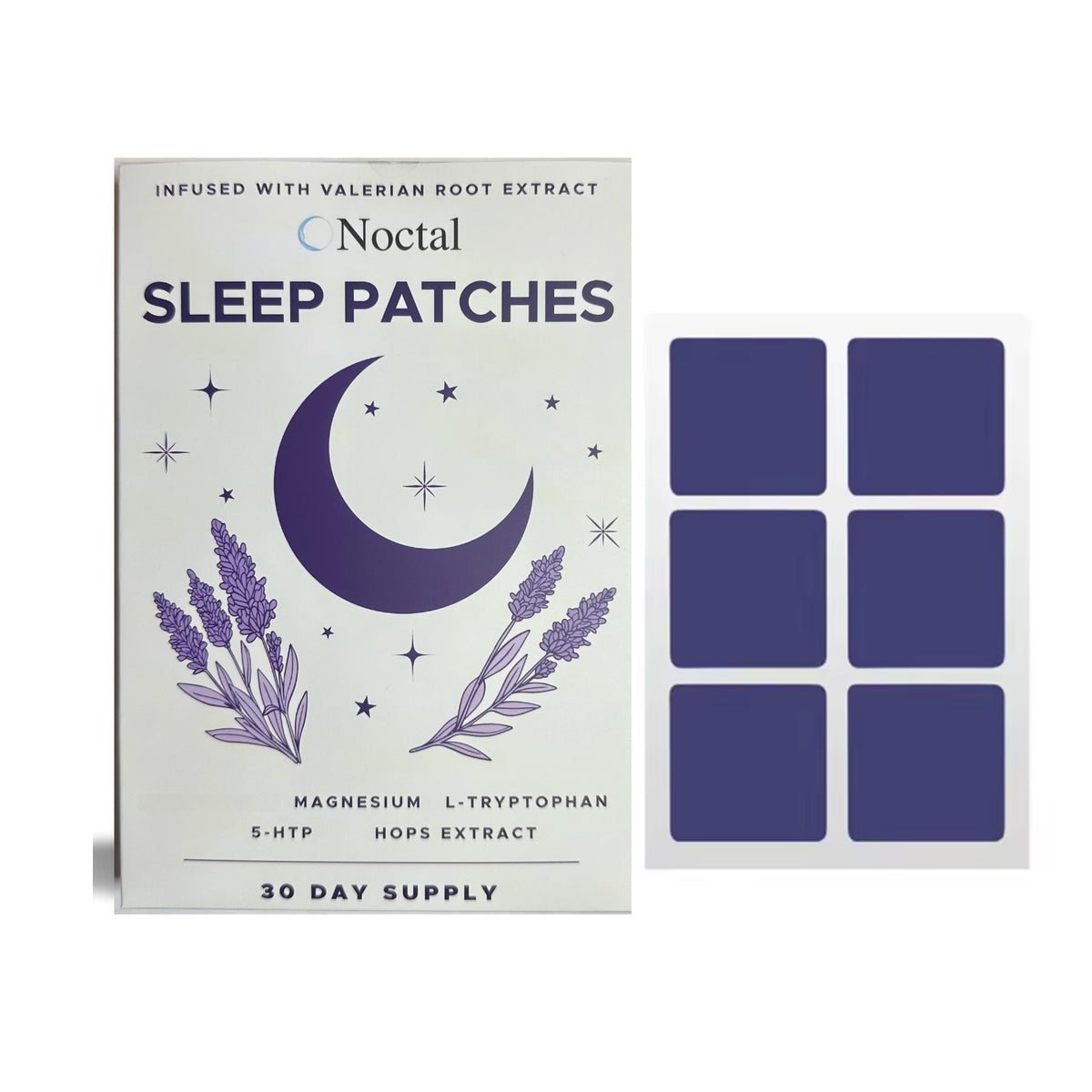 Noctal Sleep Patches, Deep Rest Aid And Insomnia Relief, 30 Patches