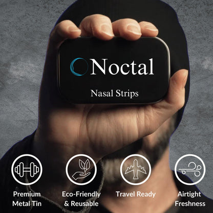 Noctal Premium Black Nasal Strips, Extra Strength
